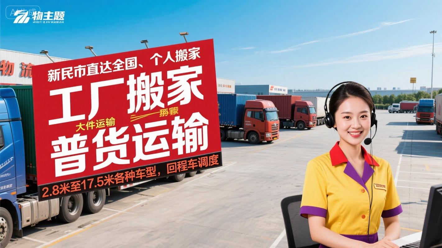 新民物流公司,信息部,配貨站,找車?yán)?搬家公司電話號(hào)碼多少